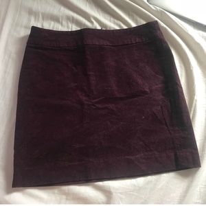 Purple corduroy skirt-banana republic